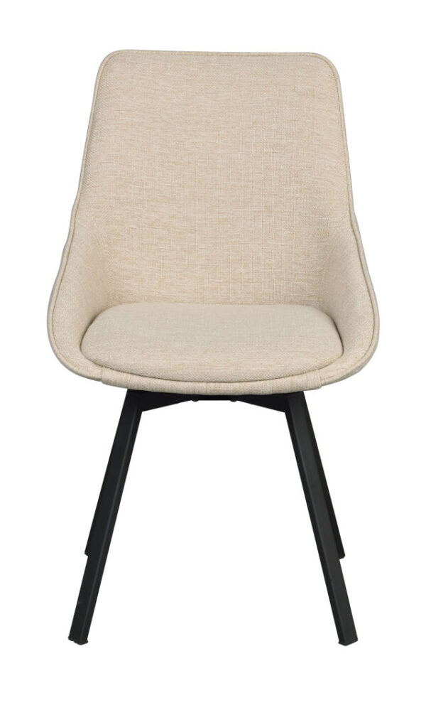 Alison stol snurrfunktion Ljusbeige/svart