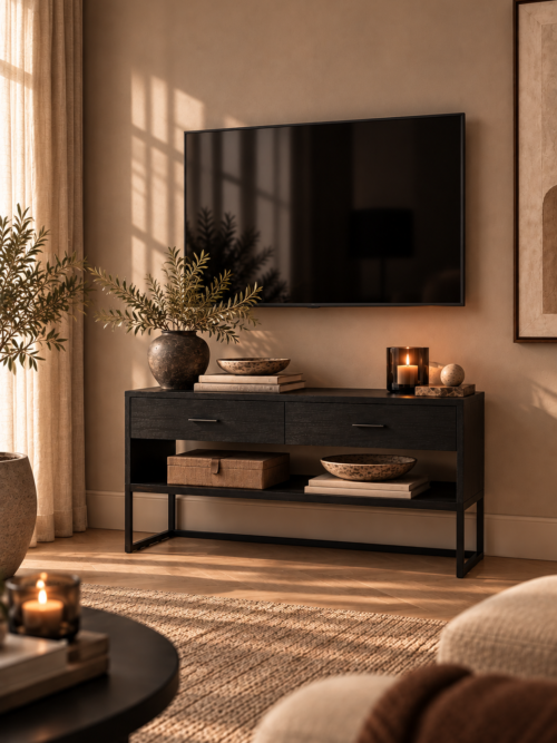 TV-Bänk Penthouze, Svart