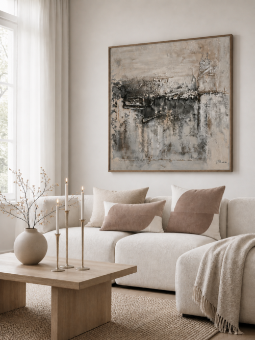 Canvas Venezia Fog 90x90