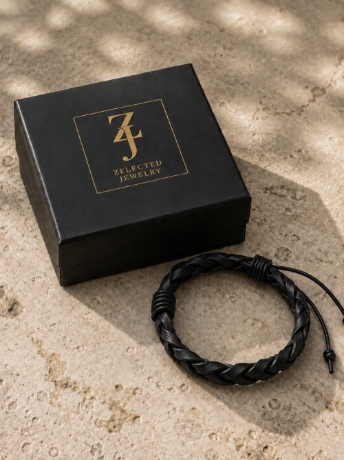 Armband Fläta svart