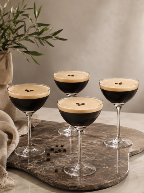 Cocktailglas After Dark 4-pack för Espresso Martini