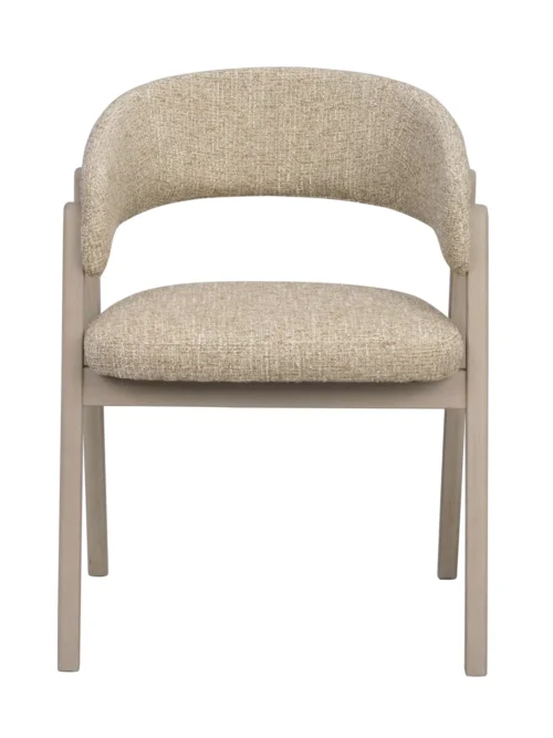 Matstol Barnaby 2-p mörkbeige/vitpigmenterad