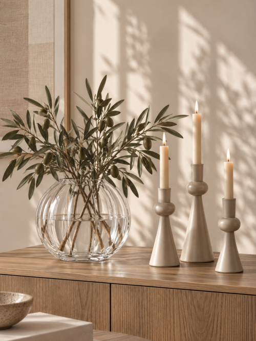 Ljusstake Belmont Dune set om 3